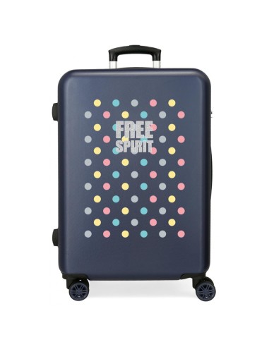 TROLLEY MEDIANO 4R MOVOM FREE DOTS AZUL MARINO