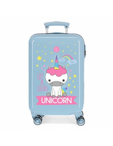 TROLLEY CABINA 4R LITTLE ME UNICORN AZUL ROLL ROAD