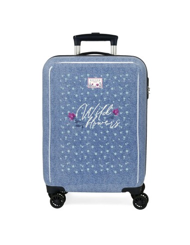 TROLLEY CABINA 4R MOVOM WILD FLOWERS DENIM