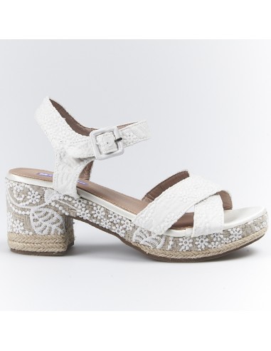 SANDALIAS DE NOVIA MANDARINA NELCY BLANCO