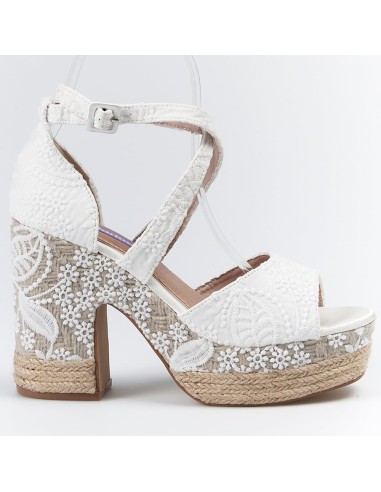 SANDALIAS DE NOVIA MANDARINA PARÍS BLANCO